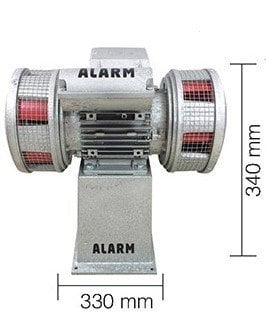3 No Asenkron Motorlu Çift Fanlı Siren (Döküm)